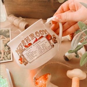 Cottagecore Vintage Mushroom Soup Mug 🍄
